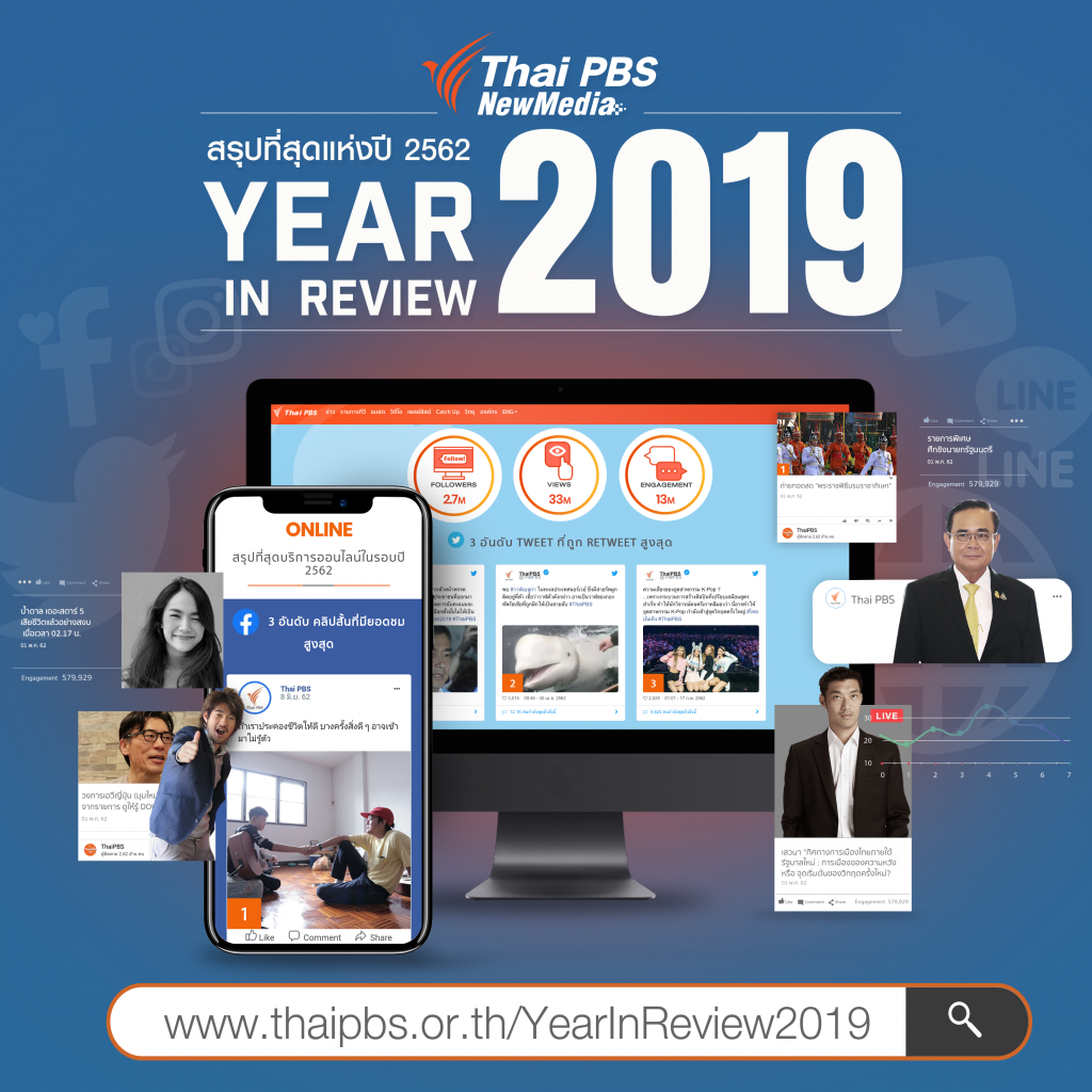 มาย้อนความทรงจำกับเรื่องเด่น กระแสดังในทุกช่องทางออนไลน์ เราสรุปมาให้คุณได้รู้ กับ #ที่สุดสื่อใหม่ไทยพีบีเอส2562 #YearinReview2019